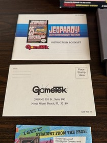 Jeopardy 25th Anniversary Edition (Nintendo Entertainment System, 1990) NES CIB