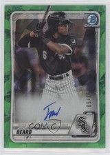 2020 Bowman Chrome Sapphire Edition Prospect Green 13/50 James Beard Auto 3d7