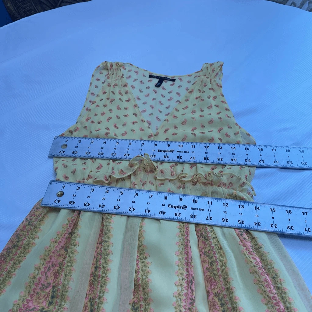 UNDERCOVER Abito Paisley Giallo Victoria's Secret Taglia S P Small