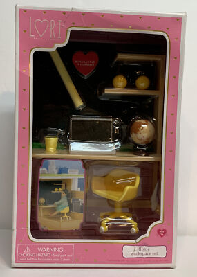 Lori Doll 6  Play Set by Battat Ltd. Home Workspace Set 2015 Our Generation New!