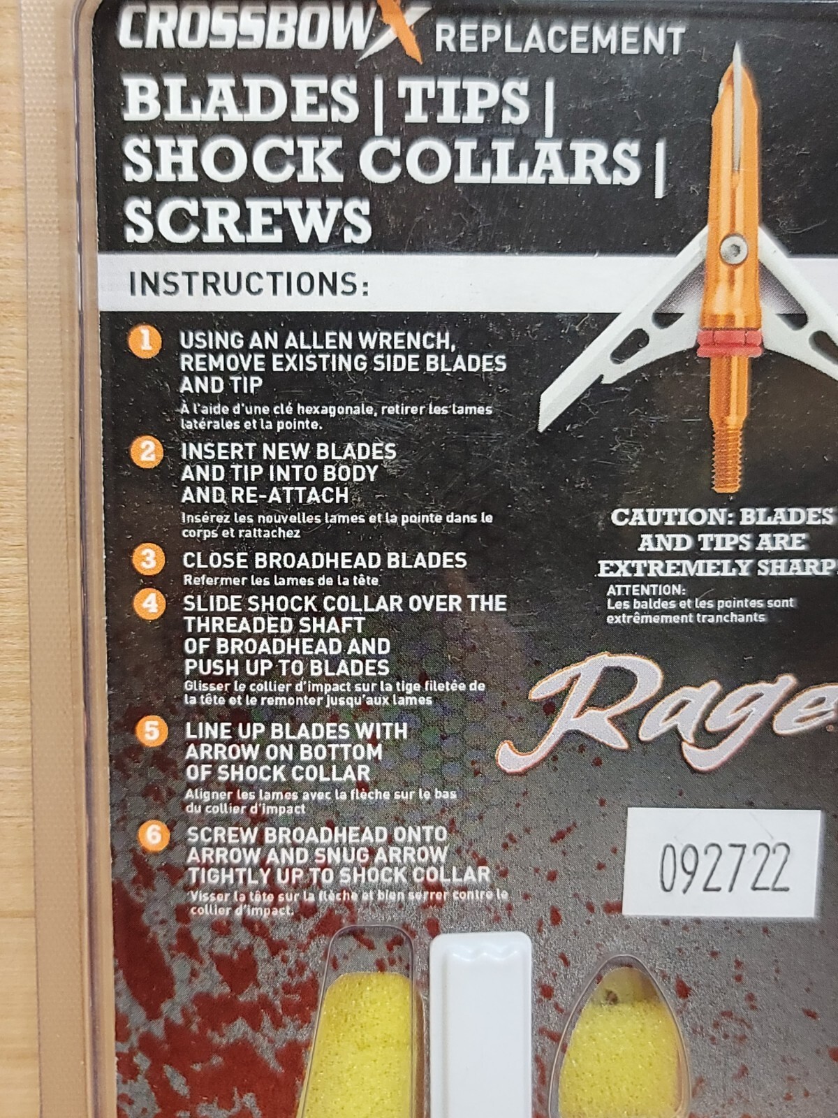 Rage Crossbow X2 and X125 Replacement Blades for Expandable