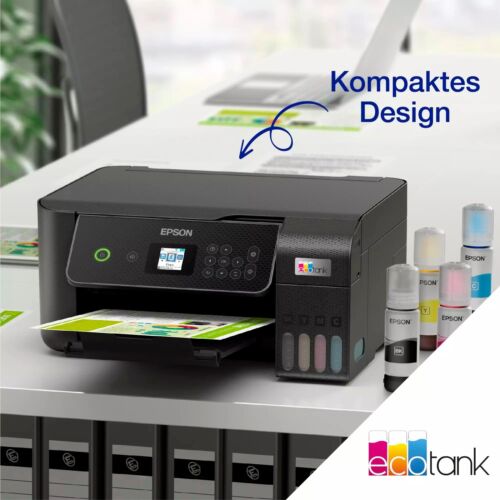 Epson EcoTank ET-2870 schwarz A4-Multifunktions-Wi-Fi-Tintentankdrucker - Bild 6 von 18
