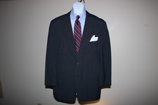 Paul Stuart suit 43 Regular - Blue Glen Plaid, 100 Wool, Excellent Condition