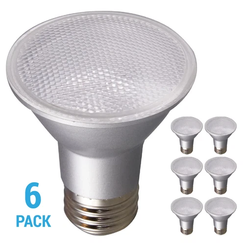 (6 Pack) Satco S29405 6.5PAR20 LED 120V 6.5W Medium E26 Base 2700K Warm White - Picture 1 of 10