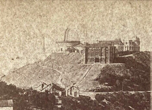 ORIGINAL! RARE! LICK OBSERVATORY SAN JOSE, CALIFORNIA - STEREOVIEW PHOTO 1887