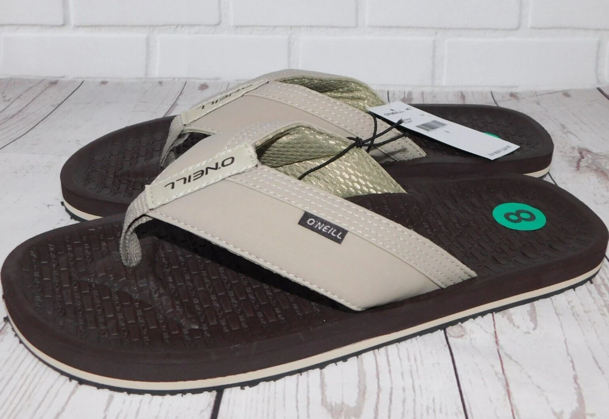 NWT Men’s O\'Neill Dark Brown FLIP FLOP Sandals SIZE 9 New O main image 2