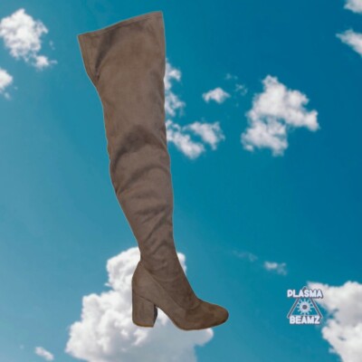 Marc Fisher Sock Booties Marc Fisher Ltd Tan Faux Suede Thigh High