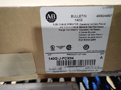 New Surplus Allen Bradley 140G-J-FCX04 140G Cable Operator 4 Feet ...