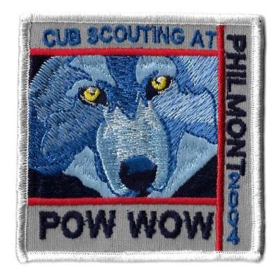2004 Cub Scouting at Philmont Pow Wow BSA Patch WHITE Bdr. [PL-118]
