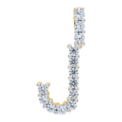 ChainsHouse A-Z Orecchini a Bottone con Iniziale per Donna e Ragazza Orecchini in Argento Sterling 925 con Zirconia Cubica Orecchini a Forma di Lettera di Alfabeto Iniziale Ipoallergenico