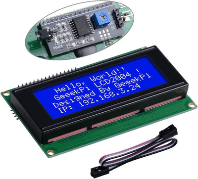 IIC I2C TWI Serial LCD 2004 20X4 Display Module with I2C Interface Adapter Blue 