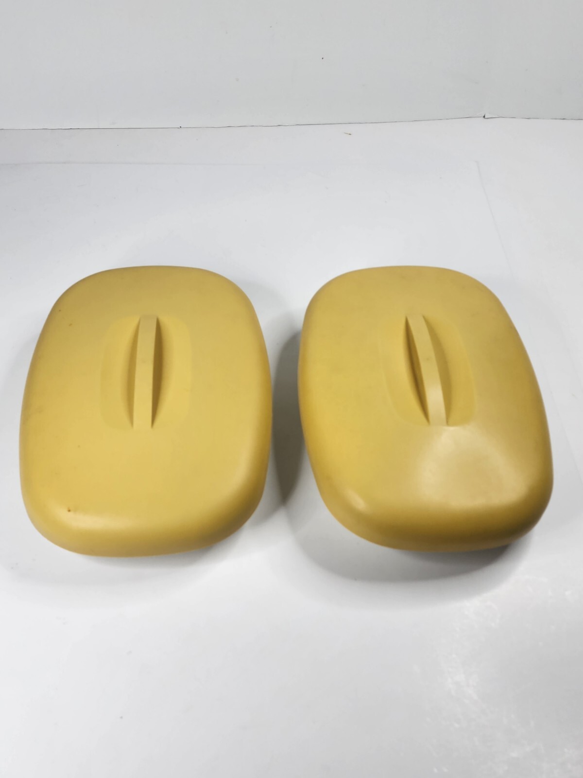 Vintage Tupperware Microwave Steamer Oval 4 Piece Set Harvest Gold Strainer Lid