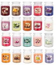 Premium Line 18 oz Large Scented Candle Glass Jar Fragrance Home Gift Xmas 100 h