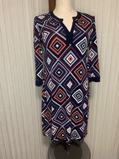 Banana Republic - Multicolored Geometric Jersey Shift Dress - Size S Small