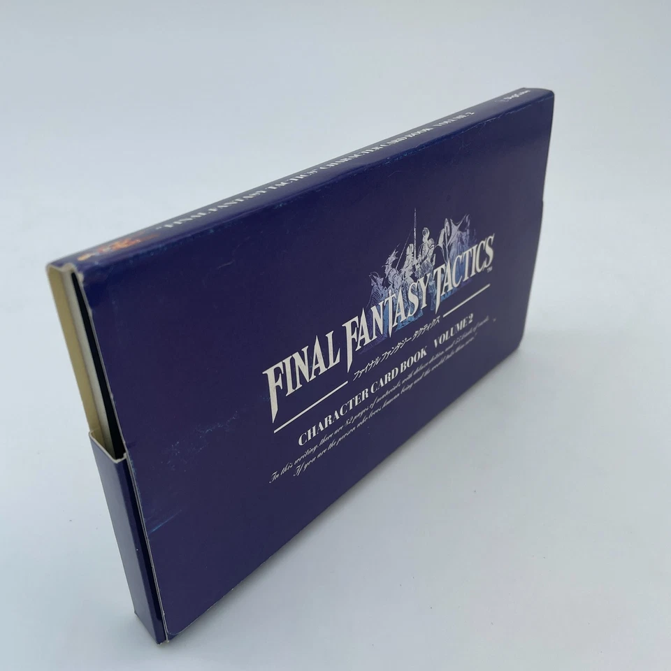 Libro de cartas de personajes de Final Fantasy Tactics Vol.1 inglés 1997 Foto 2 de 4