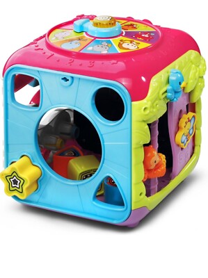 VTech Sort and Discover Activity Cube, Learning Toy for Baby Toddler Read
