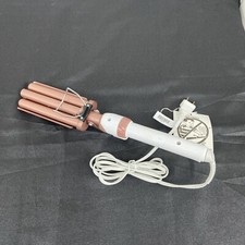 Conair Double Ceramic Triple Barrel Curling Iron Hair Waver Beach Waves Clean