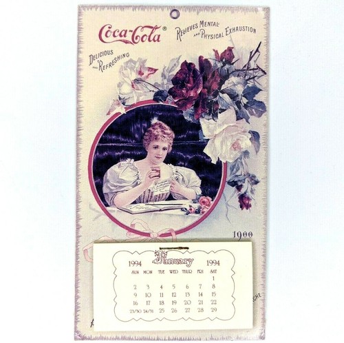 1994 Coca-Cola Calendar Magnet Victorian Gallery Graphics Lith 1900 Unused