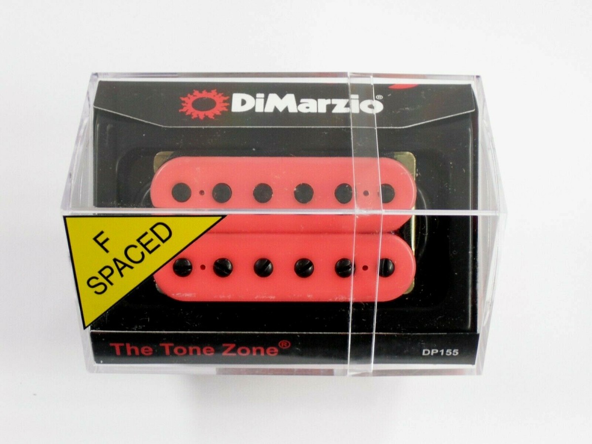 DiMarzio F-spaced Tone Zone Bridge Humbucker Pink W/Black Poles DP 