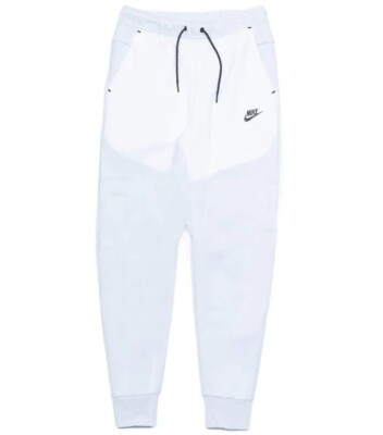 Nike Tech Fleece Joggers Pants Sweats Football Grey White