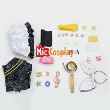 Muse Dash Rin Cosplay Costume Dress and Coat with Belt and Hair Clip