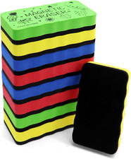 Dry Erase Eraser, Magnetic Whiteboard Eraser 8 Pack White Board Erasers, Dry Era