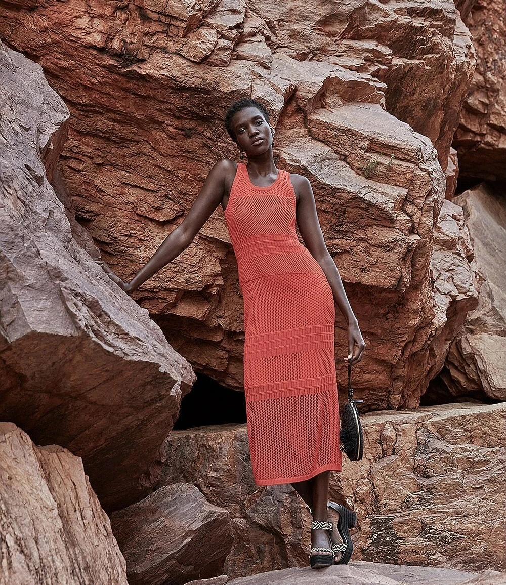 country road brown dress