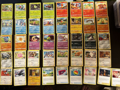 Pokemon cards bulk lot of pogo common and uncommon with trainers 41 Mint  Cards