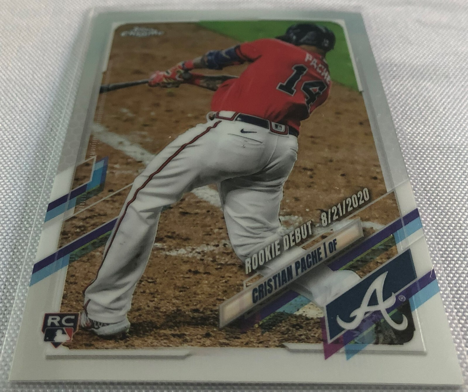2021 Topps Chrome Update Baseball Cristian Pache Atlanta Braves Rookie #USC51