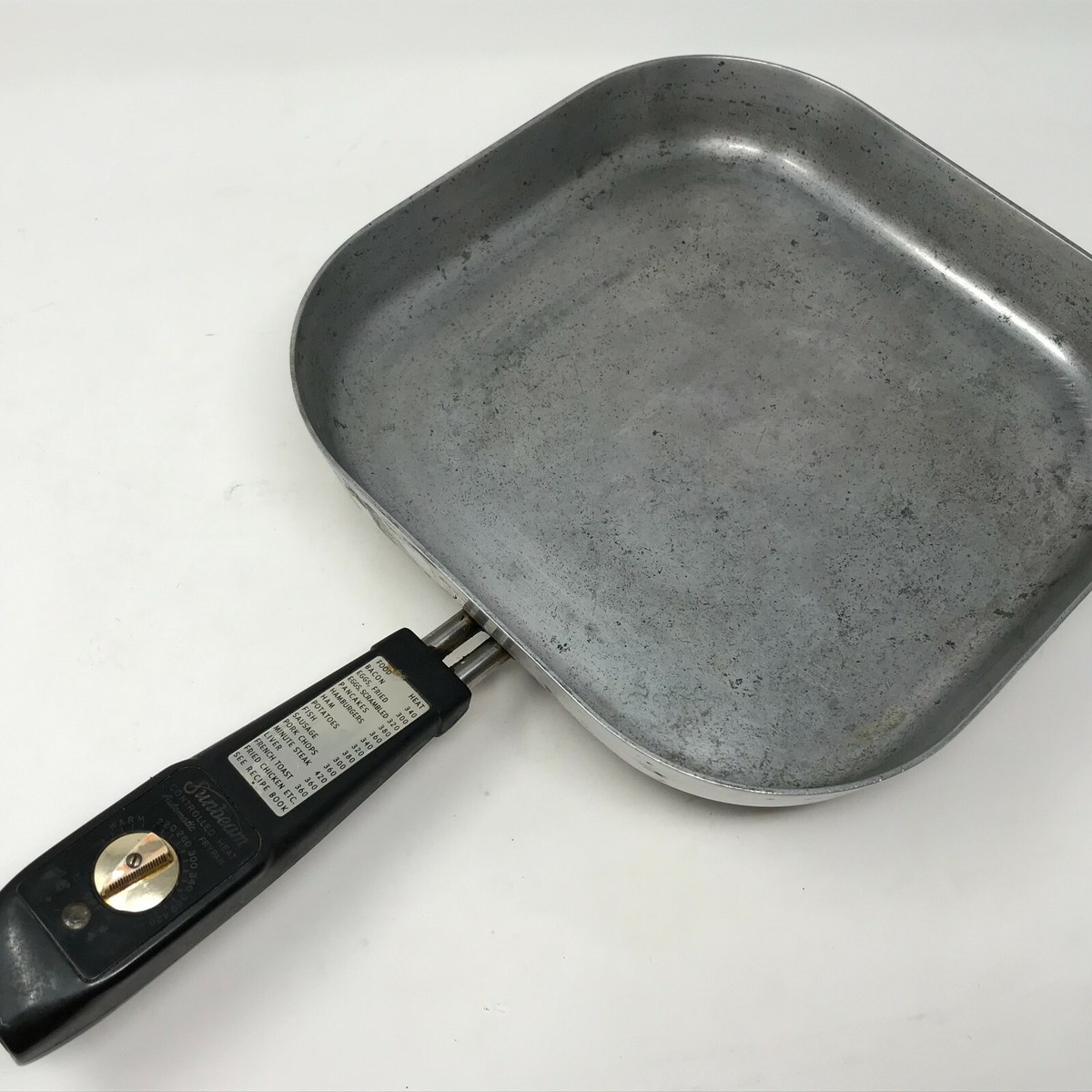 Sunbeam 　ELECTRIC FRYPAN サンビーム電気フライパン Vintage Sunbeam Controlled Heat Automatic Fry Pan Skillet