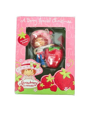Strawberry Shortcake A Berry MerryChristmas Scented Ornament 2003 New