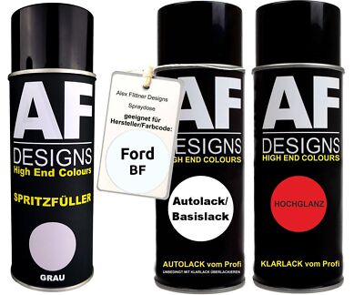 Für Ford BF Blanco Aspen Spraydose Autolack Klarlack Spritzfüller Grundierung Sp