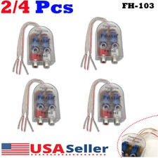 2/4PCS High to Low Impedance Converter 2-Channel RCA Line Out Level Car Speaker