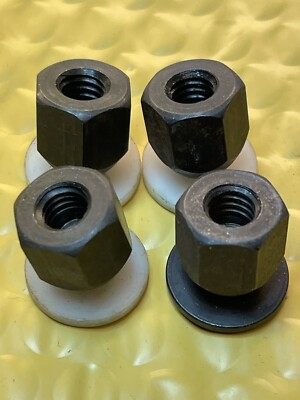 (4)Machine Swivel Leveling Mount Foot Pad 5/16-18 Thread |5/8  Diameter(24M182)