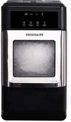 FRIGIDAIRE EFIC235-AMZ Countertop Crunchy Chewable Nugget Ice Maker, 44Lbs per D