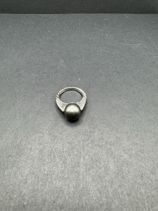 David Yurman 18k Gold Tahitian Pearl Ring