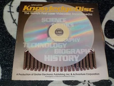 Grolier's KnowledgeDisc Laserdisc LD Free Ship $50