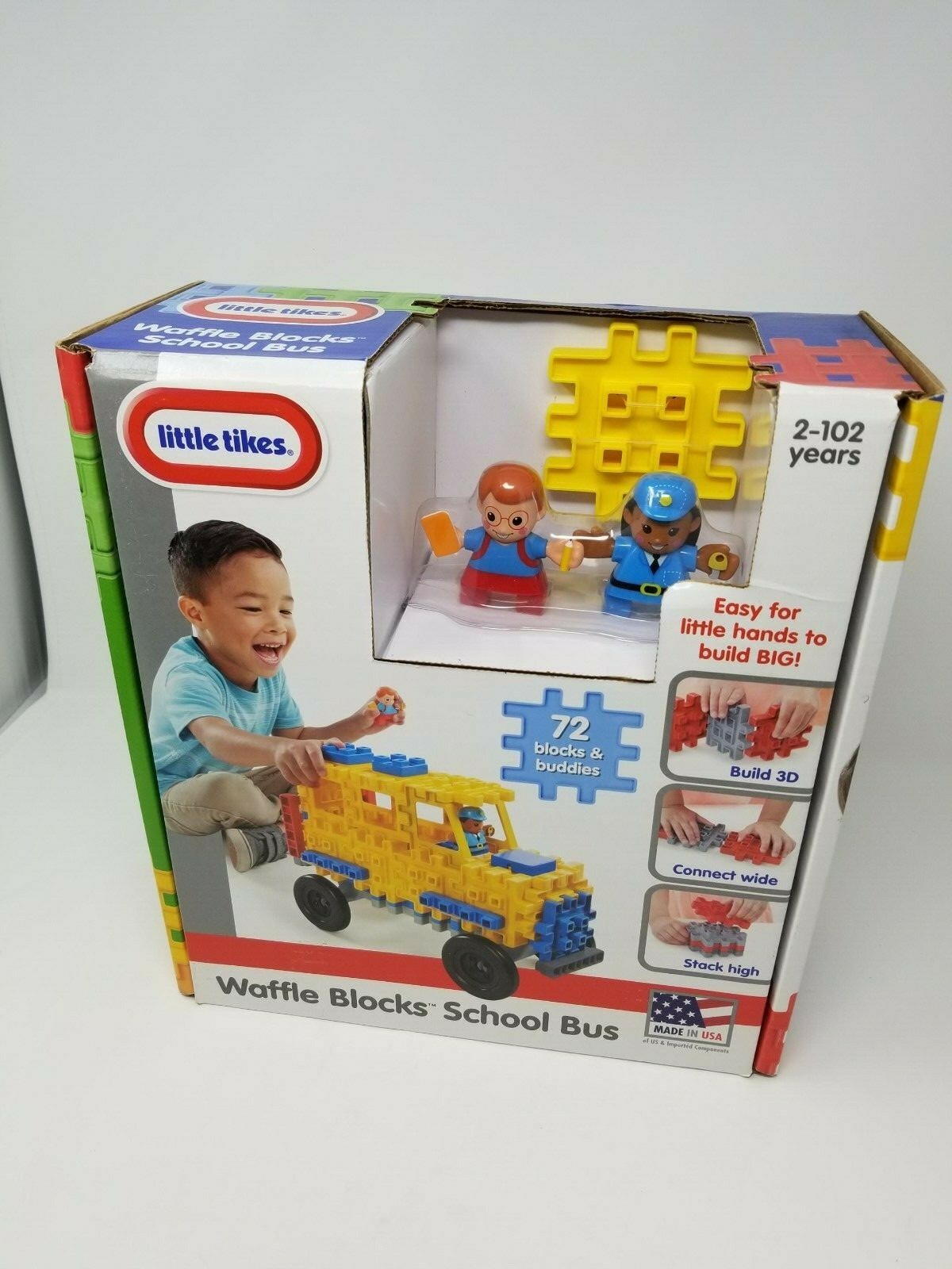little tikes waffle blocks school bus