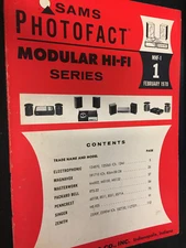 MHF-1 SAMS HI-FI  PHOTOFACT ELECTROPHONIC MAGNAVOX MASTERWORK PACKARD BELL NOS