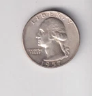 1957-D WASHINGTON QUARTER 25¢ DENVER 90% SILVER COIN UNITED STATES MINT