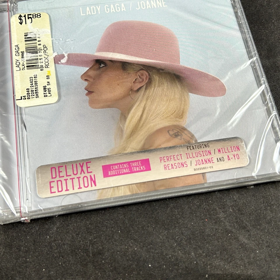2016 LADY GAGA JOANNE DELUXE EDITION FACTORY SEALED CD W/ HYPE STICKER - RARE - Image 2 of 4
