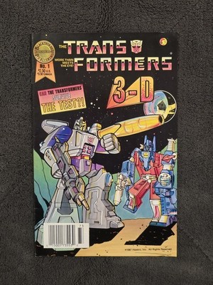 THE TRANSFORMERS 3-D #1 *1986* 8.5 NEWSSTAND