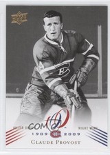 2008-09 Upper Deck Montreal Canadiens Centennial Set Claude Provost #50 0a4