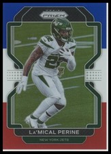 2021 Panini Prizm Red White and Blue LaMical Perine #88 New York Jets Football