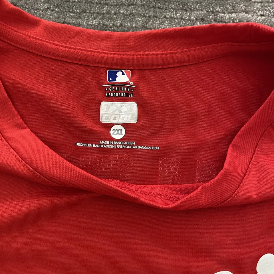 Texas Rangers Shirt Mens 2XL Red MLB Baseball Adrian Beltre 29 Tee TX3 Cool - Image 3 of 4