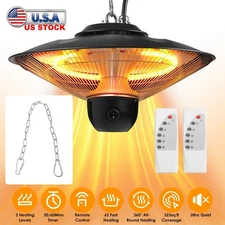 1500W Electric Hanging Heated Ceiling Mounted Heating Lamp Patio Heater Lamp US