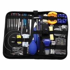 Watch Repair Toolkit Set with Case   Back Cover Opener, Strap Removal, Hands Rep