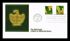 DR JIM STAMPS US COVER BALD EAGLE FDC COMBO EAGLE CERTIFICATE OF MERIT MEDAL