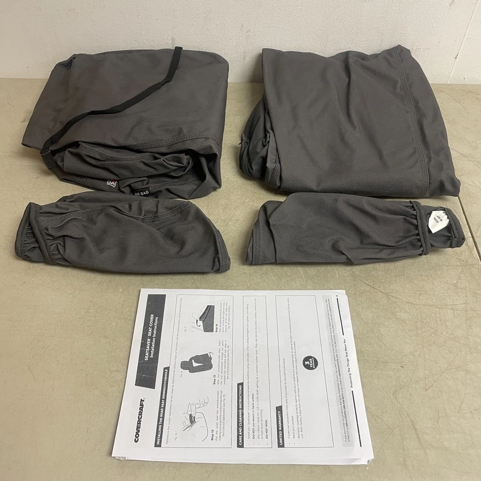 Carhartt Covercraft SeatSaver Seat Covers Ford F-150 F-250 F-350 Bucket Gravel - Image 2 of 4