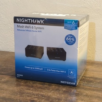 NETGEAR Nighthawk Advanced Whole Home Mesh WiFi 6 System (MK72) AX3000 Router